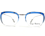 Vinyl Factory Gafas Monturas FERRY C3 Azul Transparente Plata Cuadrado 4... - $93.13
