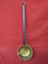 Vintage Long Handled Brass Fireplace Dipper Ladle #2 - £27.58 GBP