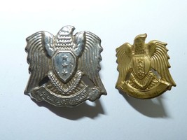 Lot 2 Vintage Egyptian Army Armed Forces Emblems Badges Sphinx Eagle of ... - $1,225.94 MXN