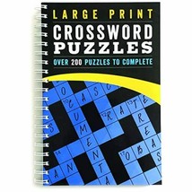 Large Print Crossword Puzzles: Over 200 Puzzles to Complete [Spiral-bound] - $14.00