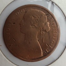 1866 GREAT BRITAIN VICTORIA PENNY. RARE COLLECTIBLE COIN. GOOD CONDITION! - $29.92