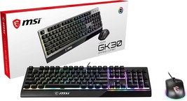 6-Zone Rgb Gk30 Gaming Keyboard, Gm11 Gaming Mouse, Water-Repellent Msi Vigor - £47.13 GBP