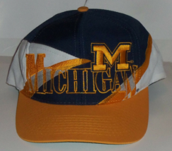 NEW MENS UNIVERSITY OF MICHIGAN WOLVERINES BASEBALL HAT --  ADJUSTABLE S... - £17.43 GBP