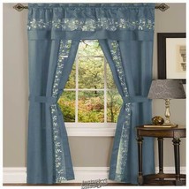 Fairfield 5-Piece Window Set Blue 55" X 84" - $23.74