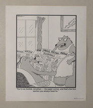 1990 Gary Larson The Far Side Poster: Original 20x17 newspaper comic str... - $31.29