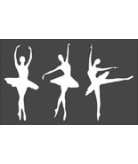 Ballerina Logo Stencil, Reusable &amp; Sturdy, Flexible Clear Plastic, 5x8 I... - $17.63