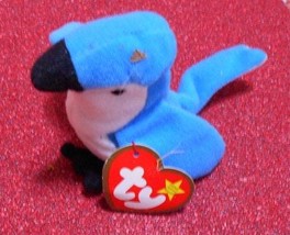 Ty Teenie Beanie Baby &quot;Rocket the Blue Jay&quot; 4 in., w/Errors, Rare, 1993,... - £426.30 GBP