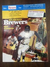 1971 Milwaukee Brewers vs New York Yankees Program Scorecard nicely Scored - $14.99