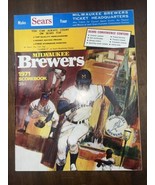 1971 Milwaukee Brewers vs New York Yankees Program Scorecard nicely Scored - $284.80 MXN