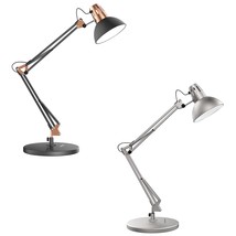 LEPOWER Metal Desk Lamp, Adjustable Goose Neck Architect Table Lamp, Swing Arm D - £115.83 GBP