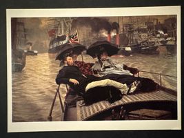 4 X 6 POSTCARD Art - On The Thames By James Jacques Joseph Tissot - $5.99