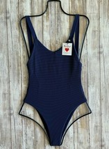 Vitamin A Swim X Fred Segal Deep Blue Biorib Louise Bodysuit One Piece (6/S) - £79.93 GBP