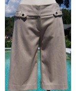 Cache Self Belt Metallic Stripe Bermuda Walking City Short Pant NWT XS/S... - $98.00