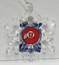 Utah Utes Snowflake Ornament - NCAA - $12.60