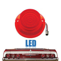 64 Chevy Impala Bel Air Biscayne Red LED Rear Tail Turn Signal Light Len... - $32.82