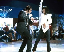 Pulp Fiction John Travolta &amp; Uma Thurman dance to You Never Can Tell 8x10 photo - £7.70 GBP