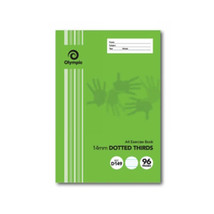 Olympic A4 Dotted Thirds Exercise Book 20pk (Green) - 96page - $39.76