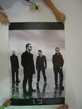 U2 Poster Black and White Band Shot Standing In Water - $62.74