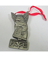 ShaoHannah&#39;s Hope Pewter Angel Ornament Dated 2006 Orphan&#39;s Charity 3 1/2&quot; - £5.54 GBP