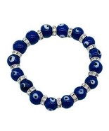 8mm Evil Eye, Black bracelet - $211.87 MXN