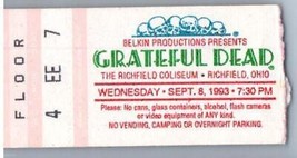 Billet De Concert Grateful Dead 8 Septembre 1993 Richfield Ohio - $49.49