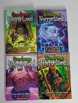 4 Goosebumps Horrorland Lot Children Books RL Stine Strange Powers Chiller House - £7.89 GBP