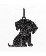 Adorable Scamper &amp; Co. Sterling Spinel Black Labrador Retriever Puppy Pe... - £31.33 GBP