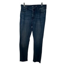 Old Navy High Rise Wow Straight Leg Jeans Women’s 12 Blue Medium Wash St... - $261.61 MXN