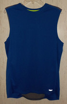 Nwt Mens Tek Gear Royal Blue W/ Chrome Gray Crew Muscle Tank Size M - £18.58 GBP