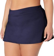 Anne Cole Womens Plus Size Basic Swim Skirt Color Navy Size 18W - £38.68 GBP