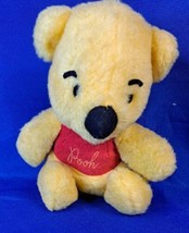 Vintage Sears Disney Winnie the Pooh Bear Sitting Plush Stuffed Animal 8 In - £18.60 GBP