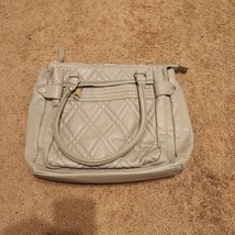 Steve Madden quilted gray handbag purse - £15.28 GBP