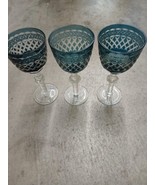 3 Cut To Clear Small Wine Glasses - $565.25 MXN