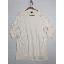 J Jill Wearever Collection Womens 3/4 Sleeve Tunic Dress Size L Cream - $24.68