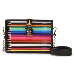 Color Pencil B Style Purses and Handbags for Women Party Clutch Bag Shoulder Cro - £58.04 GBP