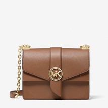 Michael Kors Greenwich Small Saffiano Leather Crossbody Bag Luggage - £182.41 GBP