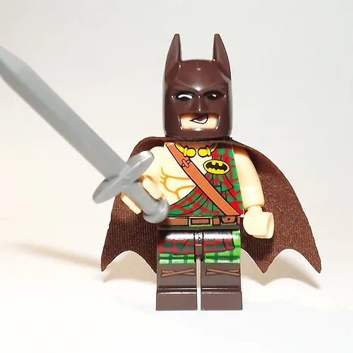 PAPBRIKS Batman Highlander Tartan DC Comic Custom Minifigure! - $6.62