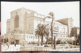 1920-30s RPPC Municipal Auditorium Long Beach California CA Real Photo Postcard - £14.58 GBP