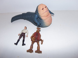 Lot of 3 Loose 1993 Star Wars Figures with Han Solo and Jabba The Hutt - $29.65