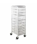 Rolls Of 50 52x83 Full-Size Plastic Bakery Bun Pan Rack Cover 15 micron - £82.56 GBP