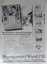 Montgomery Ward &amp; Co. Catalogue, 20&#39;s Print Ad. B&amp;W Illustration (saving... - £13.54 GBP