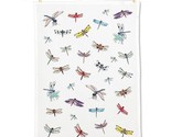 Dragonfly Tea Towel 100% Cotton 20&quot; x 28&quot; Vibrant All Over Multicolor - $19.79