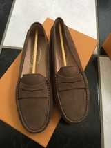 NIB 100% AUTH Tod&#39;s Gommino Suede Driving Loafers Flats $475 - £221.56 GBP