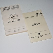 Army Technical Manual ~ Lot Of 2 ~ Us Rifle Caliber .30, M1 &amp; Cal. 30 Carbines - £17.94 GBP