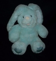 10" Vintage 1989 Commonwealth Blue Baby Bunny Rabbit Stuffed Animal Plush Toy - $33.25