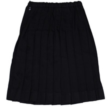 Lands End School Uniform Little Girls Size 4, Long Pleated Skirt, Black - £11.88 GBP