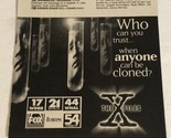 The X-Files Print Ad David Duchovny Gillian Anderson TPA18 - $5.93