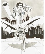 Joe Giella Unsigned Original DC Comic Art Sketch Batman &amp; The Joker Goth... - £778.75 GBP