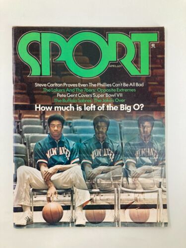 VTG Sport Magazine April 1973 Oscar Robertson, Steve Carlton No Label - $9.45