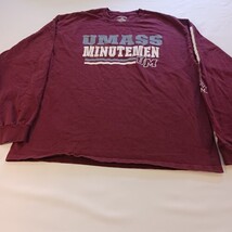 Champion Authentic UMass Minutemen Men’s Burgundy Cotton T-Shirt Size XL image 6